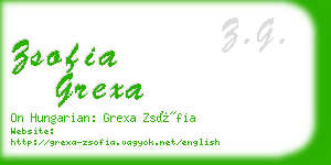 zsofia grexa business card